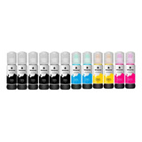 Kit 12 Refil Tinta Para Uso Epson T544 L3110 L3150 L3250 544