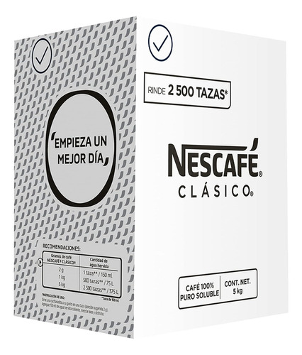 Café Nescafé Clásico Puro 5 Kg Cafeterias Restaurantes