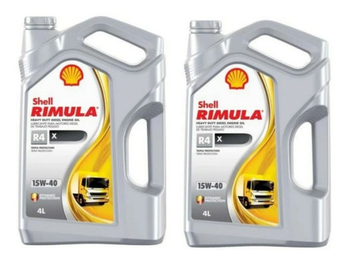 2 Bidones 15w40 Shell Rimula R4 Multigrado