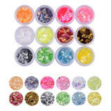 Yeslady Nail Art Glitter Mylar Rebanadas Irregulares Lenteju