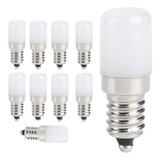 10 Bombillas E14 De 1,5 W, Luz Blanca Cálida Para Candelabro