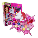 Set Kit Maquillaje Unicornio Niña Rosado Juguete Princesas
