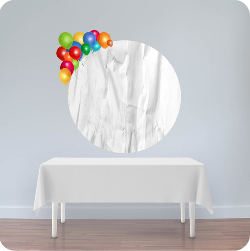  Fondo Banner Candy Bar Circular Personalizado 100x100cm