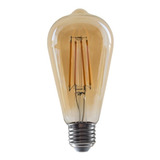 Lampara Led Pera Ambar Filamento Vintage Deco 8w E27