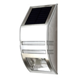 Aplique Muro Exterior Led Solar 0,4w 6 Luces Ip44 Acero Inox