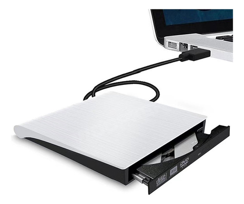 Leitor De Dvd Woopker Externo Usb 3.0 Portátil Gravador De C