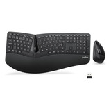 Pack Teclado Y Ratón Ergonómicos Inalámbricos - Qwerty Españ