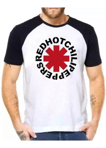 Camiseta Camisa Red Hot Chilli Peppers Raglan Unissex