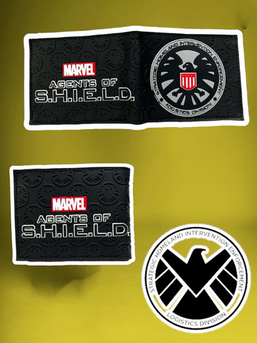 Billetera Agentes Of Shield Marvel Aegis Avenger Heroes War