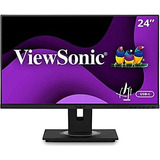 Monitor Ips 24'' Viewsonic Vg2455 Color Negro Con  Usb 3.1