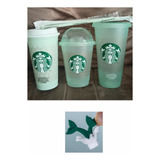 Set 3 Vasos Starbucks Reus + Stopper Sirena Originales