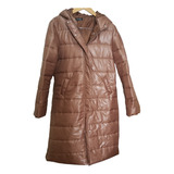 Campera-trench-chaqueta- Puffer Larga Dorado L - Xl