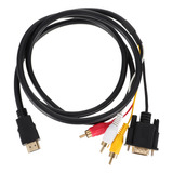 Adaptador Masculino Duplo Para Monitorar Cabos Rca Para Vga