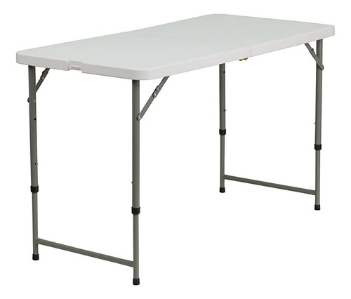 Mesa Plegable Plástica Ajustable En Altura 4 