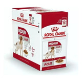 Royal Canin Pouch Medium Adulto . Caja 10 Sobres X 140 Gr. 