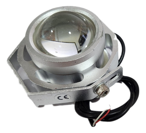 Faro Led Galvanizado Auxiliar 10w Proyector Auto Moto Cuatri