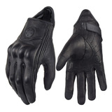 Ok Guantes Moto Retro Piel Hombre Mujer Verano