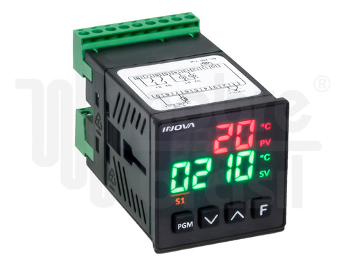 Controlador De Temperatura Sensor J K Pt100 2 Saídas Relé