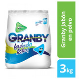 Pack X 3 Unid Jabon En Polvo  Matic 3 Kg Granby Jabones En