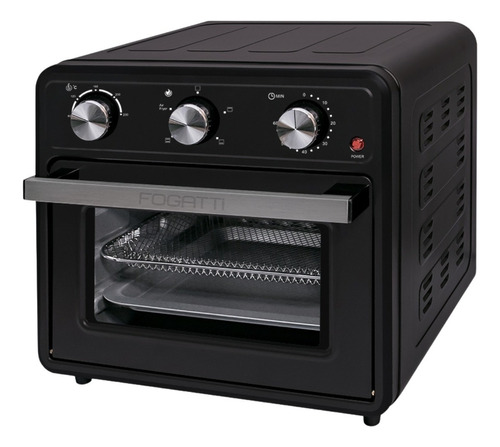 Forno Elétrico Fogatti Air Fryer Preto 22l 1360w - 220v