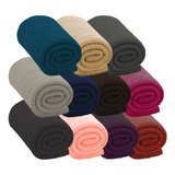 Manta Microfibra Lisa Casal Cobertor Soft Macia 1,80 X 2,00m