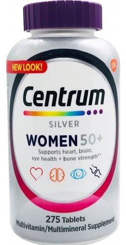 Mulher Multi Vitamina Centrum Silver Women 50+ 275 Caps  