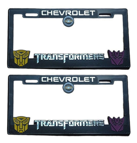 Marcos Para Placa Chevrolet Transformers Par