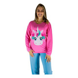 Conjunto Pijama Manga Longa E Calça Comprida Frio Estampas