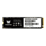 Unidad Ssd Predator Gm3500 512gb M.2 3400mb/s Bl.9bwwr.1 /v Color Negro