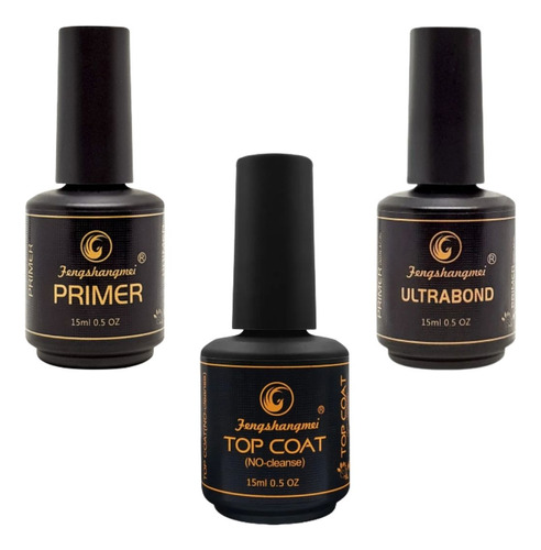 Kit Profissional P Unhas Top Coat Primer Ultra Bond Extensão