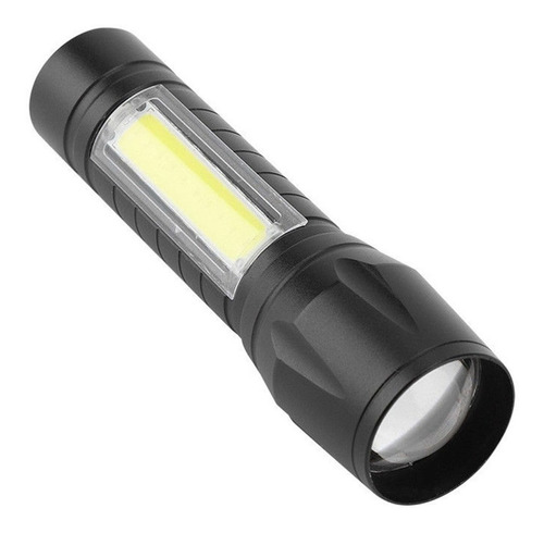 Mini Linterna Tactica Recargable Aluminio Zoom Led Xpe + Cob