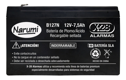 Batería Oficial Alarma X-28 Ups B127n Batería Gel 12v 7ah