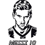 Vinilos Adhesivos Sticker Messi 60x75cms Calcomania