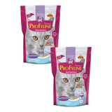 2 Pacotes De Areia Sílica Cristais Pro Feline 1,4kg