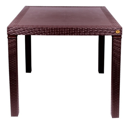 Mesa Tipo Rattan Color Chocolate Ardilla