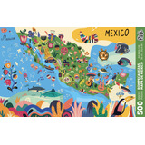 Rompecabezas Mapa De Mexico Flink 90x60cm 500 Piezas