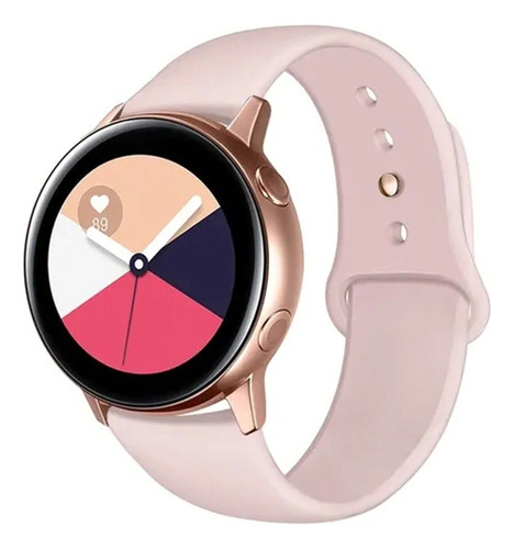 Malla Reloj Silicona Con Hebilla Smart Watch 22mm Gtr Imilab Ancho 22   Color Rosa Pálido
