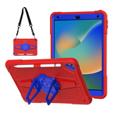 Funda De Ordenador Con Función Atril Roja Y Azul Para iPad 1