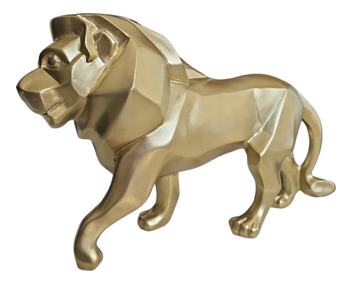 Leão Nórdico Resina Estátua Decorativo Moderna Escultura