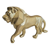 Leão Nórdico Resina Estátua Decorativo Moderna Escultura
