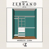 Fabricantes | Interior Placard Mod B 200x60 | Zebrano M+a