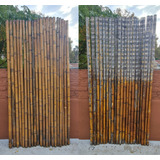 Cerco Cañas Bambú Flameadas - 3.5 Mts X 2 Mts Jardin Terraza