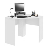 Mesa De Canto Para Computador 90x90cm Branco Fosco - Ei076