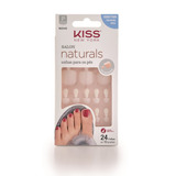 Kiss Salon Naturals Unha Postiça Para Os Pés