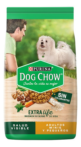 Dog Chow Adulto Mini/pequeño Sin Colorantes X  3 Kg 