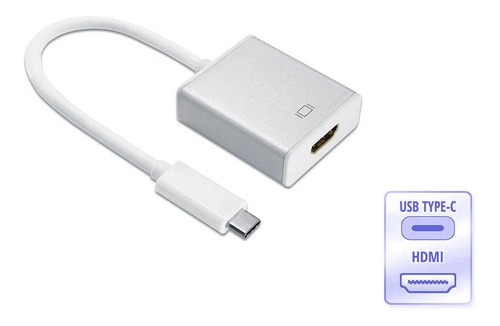 Cabo Adaptador Conversor Usb Tipo C Para Hdmi Macbook Mac