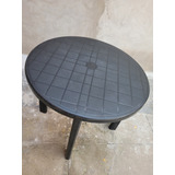 Vendo Mesa Redonda Plastico Con Patas Desmontables