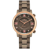 Technos Rocks Feminino Swarovski 2039cu/1m Elegance Marrom