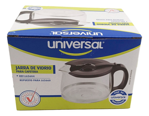 Repuesto Cafetera Universal Jarra 4-6 Tazas