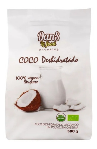 Leche De Coco Orgánica X 500gr - g a $104